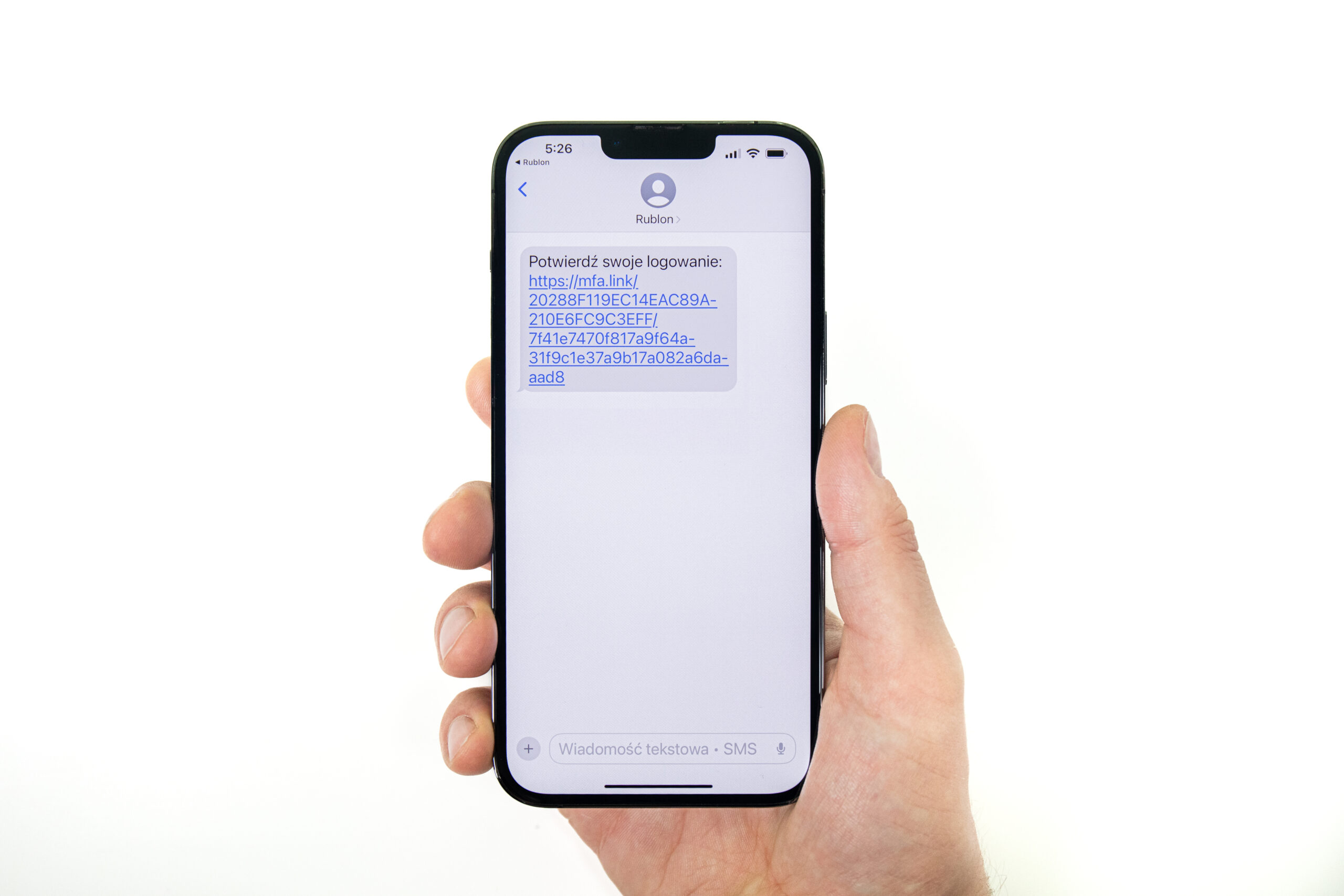 Metoda uwierzytelniania Link SMS w platformie Rublon MFA