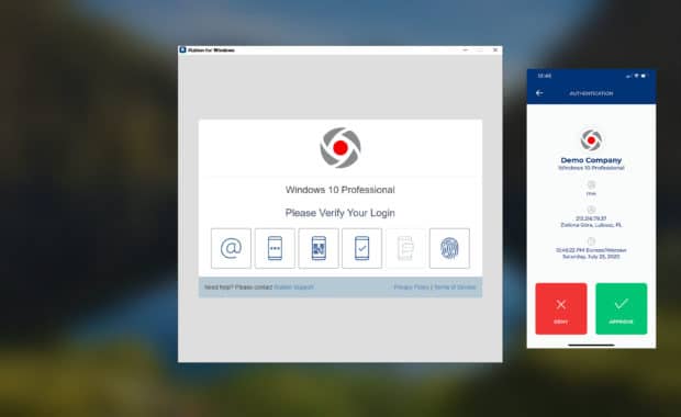 Rublon 2FA for RDP with Mobile Push