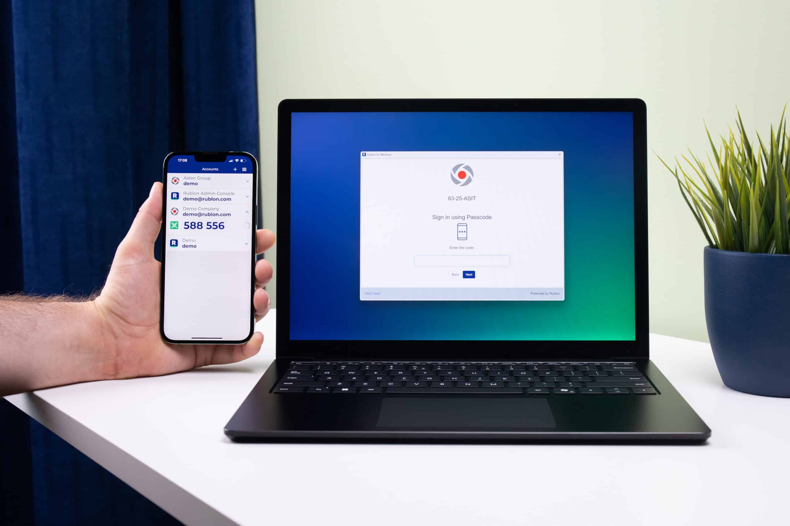 Rublon's Passcode authentication method