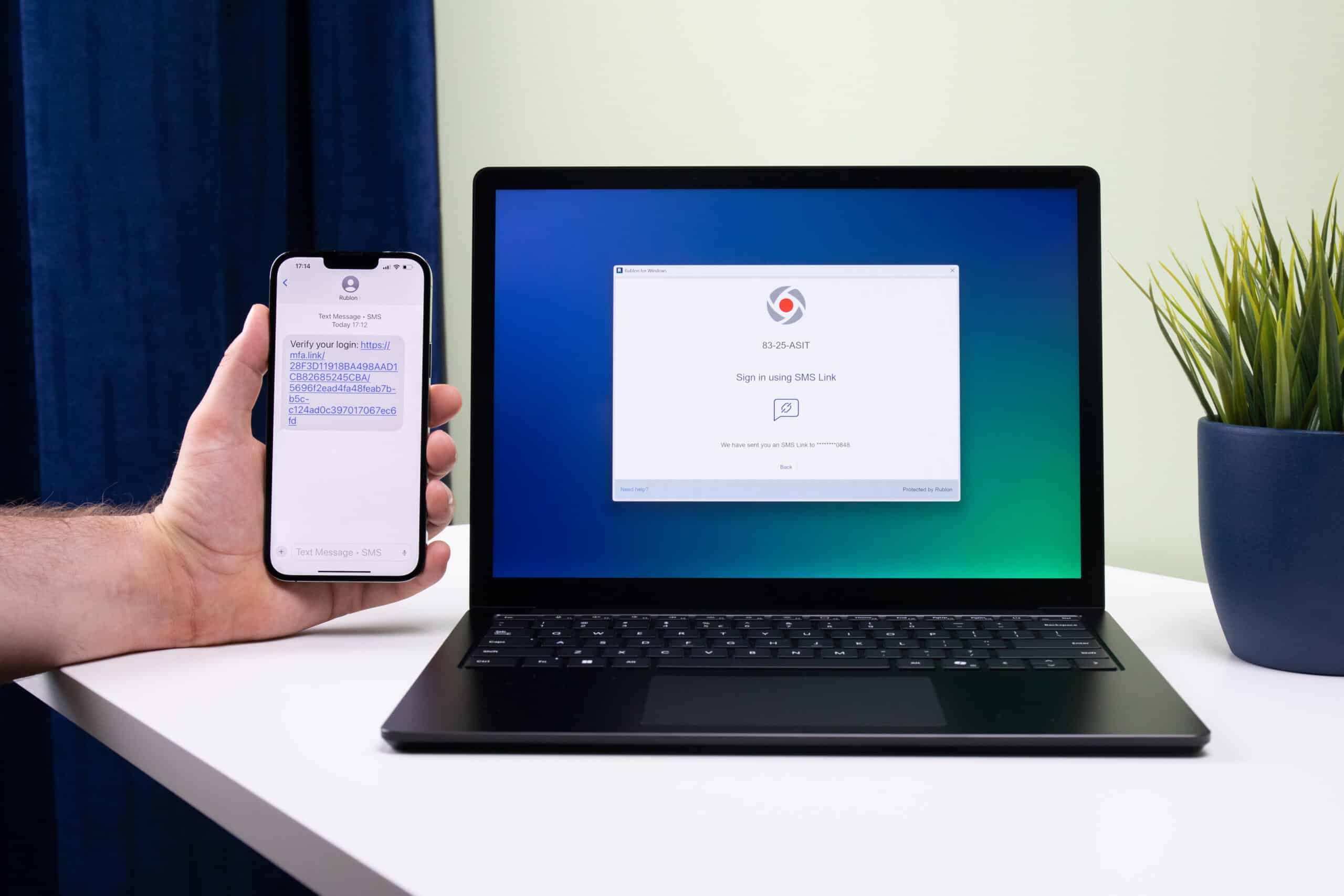 Rublon's SMS Link authentication method