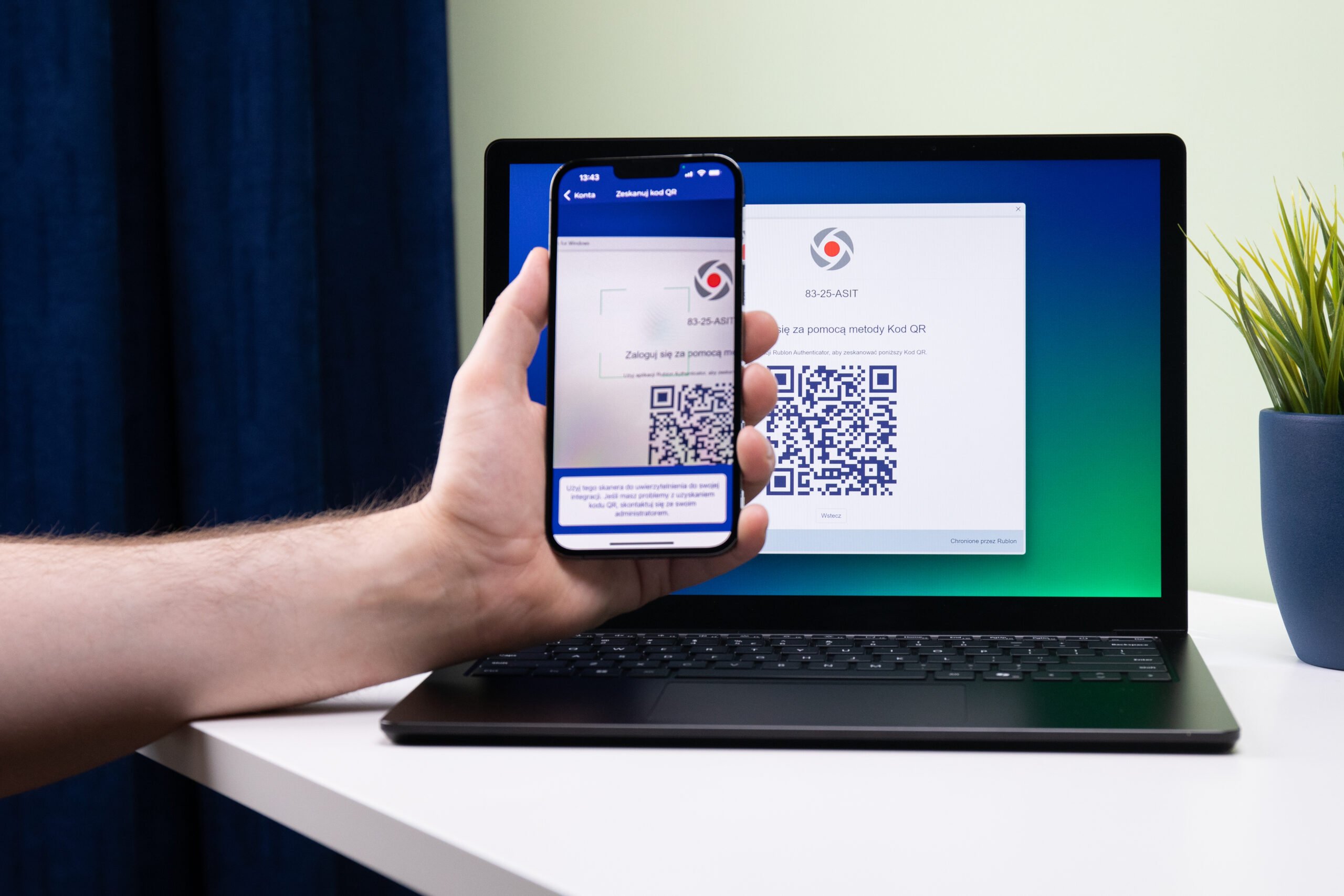 Metoda uwierzytelniania Kod QR w platformie Rublon MFA