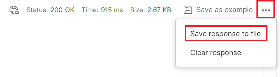 Image showing how to save the Rublon Admin API response to file.