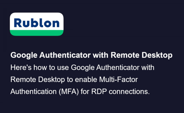 How to use Google Authenticator with Remote Desktop