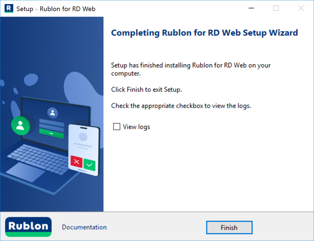 Image showing a successful installation